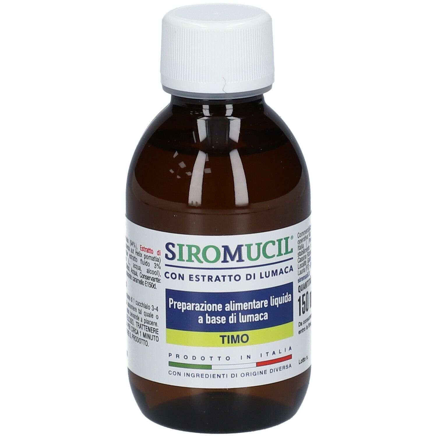 Siromucil Preparato Alimentare Con Estratto Di Lumaca Al Timo 150 Ml