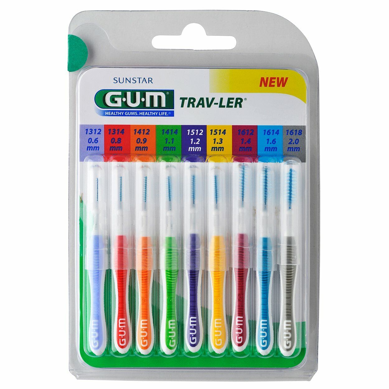 Gum Travler Kit Scovolini, 9 Pezzi - 80 ml (V8M)