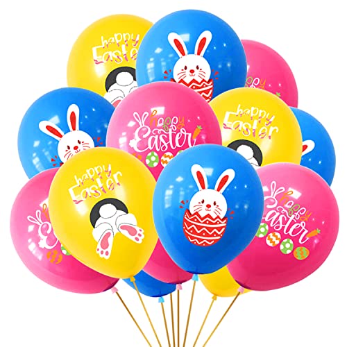 Leesgel Palloncini Per Decorazioni Pasquali, 15 Pezzi Palloncini Colorati In Lattice A Pasqua Per Coniglietti, Palloncini Compleanno Per La Decorazion
