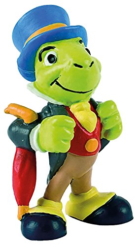 Bullyland 12397-Figura Di Gioco, Walt Disney Pinocchio, Jiminy Grille, Circa 5,5 Cm Di Altezza, Figura Dipinta A Mano, Senza Pvc, Per Far Giocare I Ba