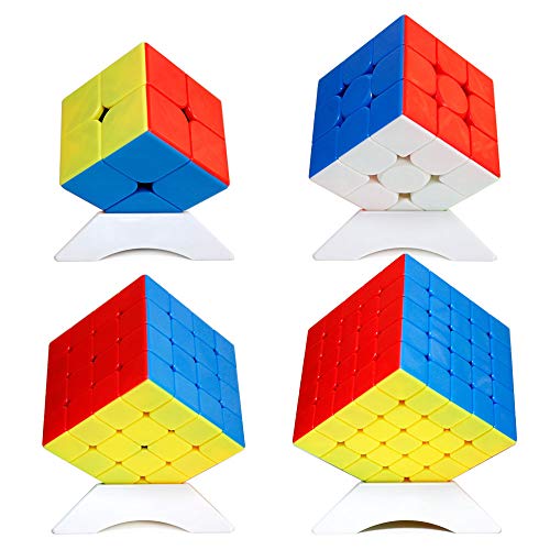 Ojin Moyu Mofangjiaoshi Cubing Classroom Mfjs Meilong Specific Cube Bundle 2X2 3X3 4X4 5X5 Cube Smooth Cube Set With Gift Packing + Four Cube Tripods