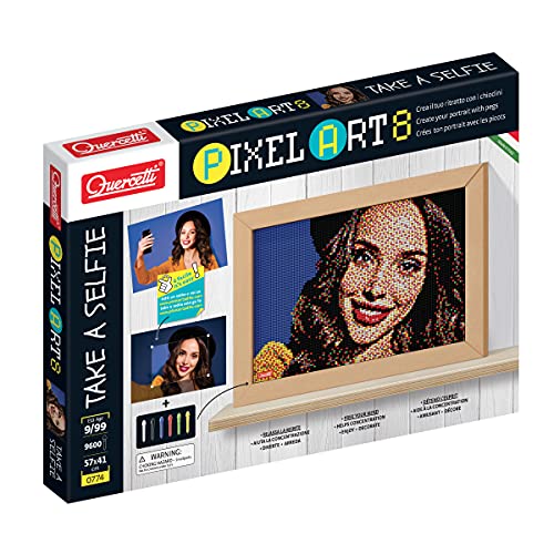 Quercetti-Quercetti-0774 Pixel Art 8 Take A Selfie, Multicolore, 0774