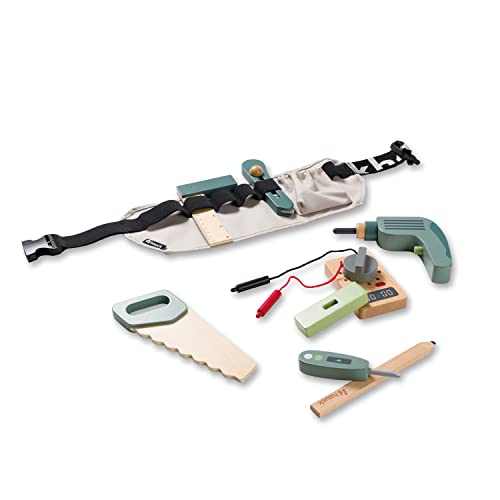 Hauck Learn To Work Cintura Porta Attrezzi - Attrezzi Da Lavoro Bambini In Legno Certificato Fsc® - Cintura Da Lavoro Dai 3 Anni, Cinghia Regolabile -