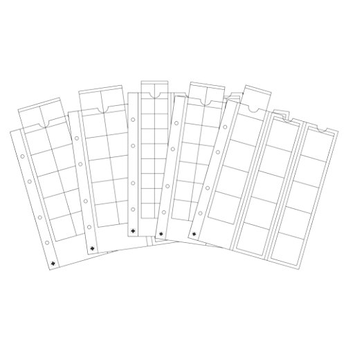 Leuchtturm 340973 Optima Sortiment - Miscela Per La Conservazione Delle Monete Per Monete Con Ø 42, 34, 27, 20 Mm - Confezione Da 5 Pezzi