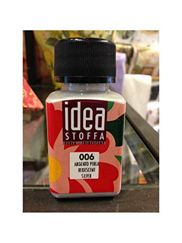 Maimeri Idea Farbe Für Stoff Silber Perle Flasche 60 Ml, Multicolore, M5014006