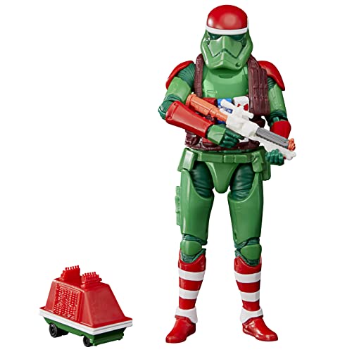 Star Wars Hasbro The Black Series, Stormtrooper Del Primo Ordine (Holiday Edition) E Droide-Topo, Action Figure Collezionabili A Tema Festivo, In Scal