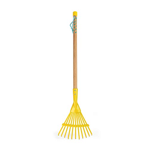 Janod - Happy Garden Large Leaf Rake - Outdoor Game - J03190
