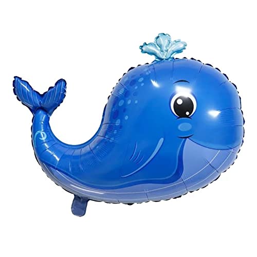 Diwuli Pallone Balena, Pallone Balena Pesce Animale Pallone Blu Foil, Compleanno Bambini Ragazzo Ragazza, Festa A Tema, Decorazione Festa Di Compleann
