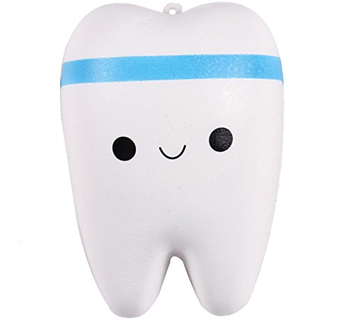 Anboor 4.4 Squishies Jumbo Lento Aumento Kawaii Denti Profumato Dente Giocattolo Per Giocare 1 Pz Colore Casuale
