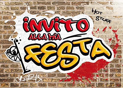 Edition Colibri 10 Inviti Per Festa Di Compleanno; Motivo: Graffiti/Inviti Di Compleanno Per Bambini/In Italiano (11030 It)