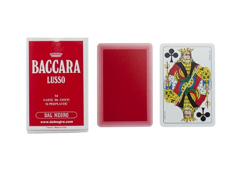 Dal Negro 90002 - Baccara Lusso Astuccio Singolo Rosso, Carte Da Gioco