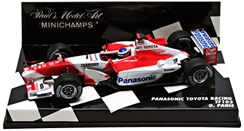 Minichamps Modellino Auto Toyota F.1 O.Panis Tf 103.Model Metal Scala 1/43