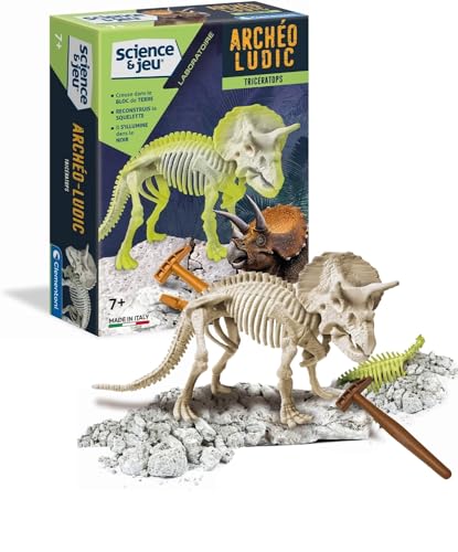 Clementoni Archéo Ludic Triceratop, Fosforescente, 52069.5