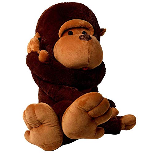 Yunnasi Scimmia Di Peluche Gigante Morbido Peluche Scimmietta,Regalo Per Compleanno Bambini Ragazza E Natale,Xl 80Cm