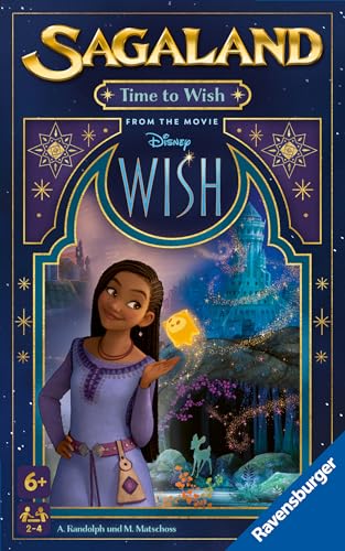 Ravensburger - Disney Wish, Gioco Tascabile, 2-5 Giocatori, 6+ Anni