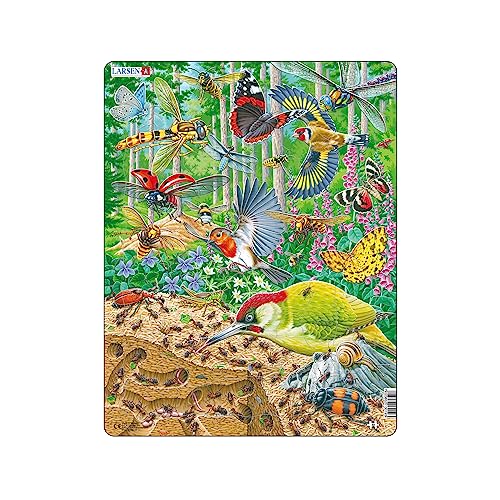 Larsen Fh46 Vivace Vita Sul Pavimento Della Foresta, Puzzle Incorniciato Con 40 Pezzi