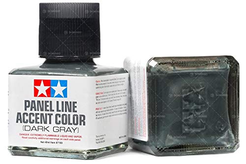 87199 Tamiya Panel Line Accent Color: Dark Gray (40Ml)