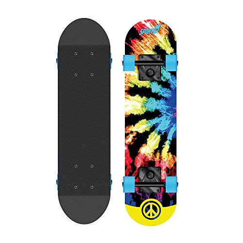 Sport1-Skateboard Hippy/Tavola In Legno 70.5 Cm/Portata Massima 50 Kg