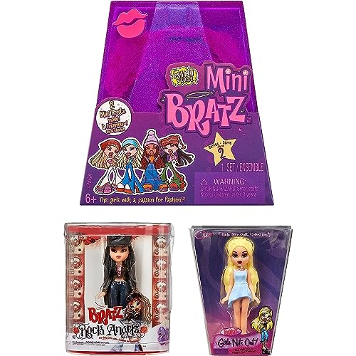 Mga'S Miniverse Mini Bratz Serie 2 - Y2K Nostalgia - 2 Mini Bratz In Ogni Confezione - La Confezione Funge Da Espositore - Figurine Da Collezione Per