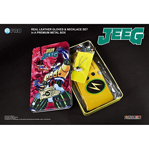 Hl Pro Jeeg Robot D'Acciaio Metal Box Set Guanti/Collana Gloves/Necklace Kotetsu High Dream (Medium)