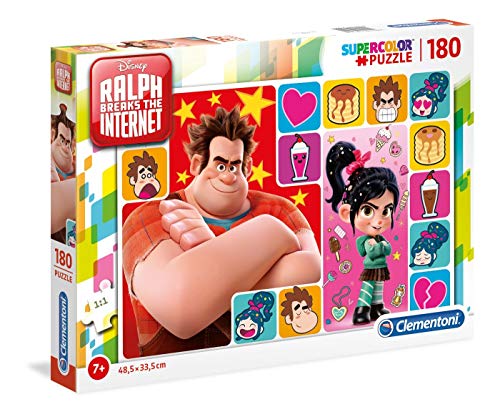 Clementoni- Ralph Puzzle, Multicolore, 180 Pezzi, 29300