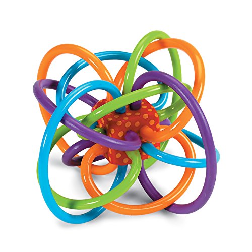 Manhattan Toy Winkel Sonaglio E Massaggiagengive Sensoriale, In Plastica, Multicolore