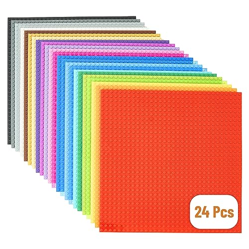 Strictly Briks - Blocchi Da Costruzione Classici - Blocchi Da Costruzione Per Costruire Torri, Tavoli E Altro - 25,4 X 25,4 Cm - 24 Blocchi Da Costruz