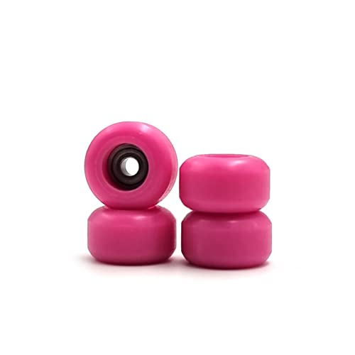 Spitboards Fingerboard Bearing Wheels, Cnc Poliuretano, Set Di 4 Ruote, Ruote Per Pattinaggio, Ruote (Rosa)