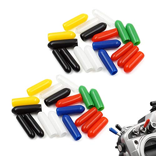 36 Pezzi Rc Trasmettitori Copertura Colorata In Gomma Antiscivolo Tappo Per Jumper T16 T18 Frsky X9D Qx7 Flysky Spektrum Dx8E