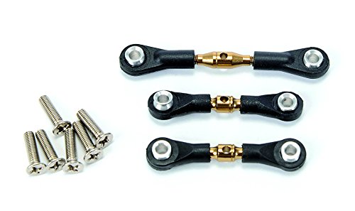 Carson 500530020 - Accessori Per Modellismo Tt-01, Set Di Barre Di Accoppiamento Regolabili, 3 Pezzi