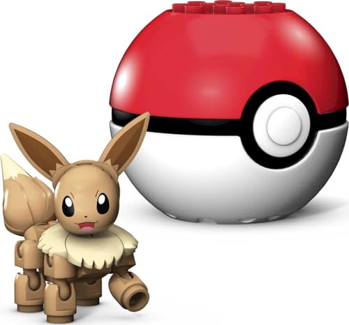 Mega Construx-Pokemon, Mini Eevee Assemblabile Con Pokeball, Giocattolo Per Bambini 6+ Anni, Gky74