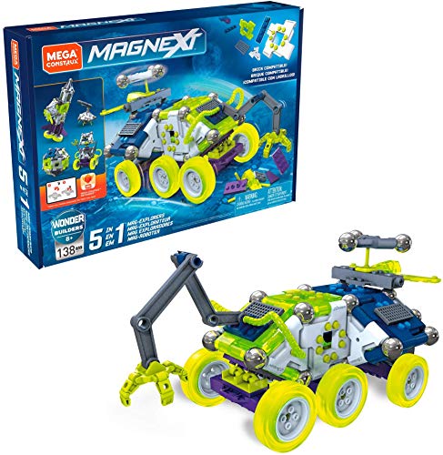 Mega Construx Magnext, Mag Explorer 5 In 1, Costruzione Magnetica Con 71 Pezzi, Giocattolo Per Bambini 6+ Anni, Gff26