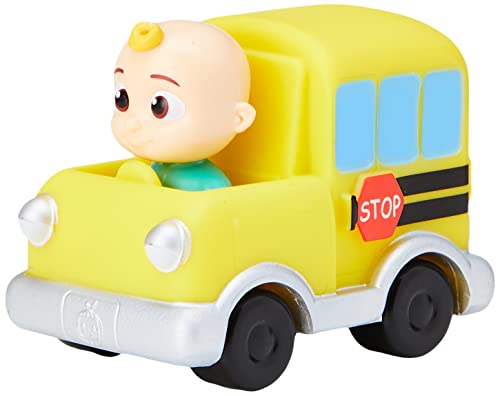 Cocomelon Jj Melon Mini Veicolo - Caratteristiche Jj Integrato In Scuolabus Giocattolo Auto - Giocattoli Per Bambini, Bambini E Bambini In Età Prescol