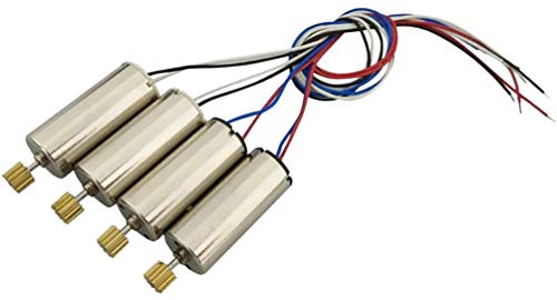 Yunique Green-Clean-Power - Set 4 Motori Ricambio Per Rc Droni Jjrc H8C H8D Dfd F183 | 2 Motori Orario E 2 Antiorario | Puleggia In Ottone Resistente,