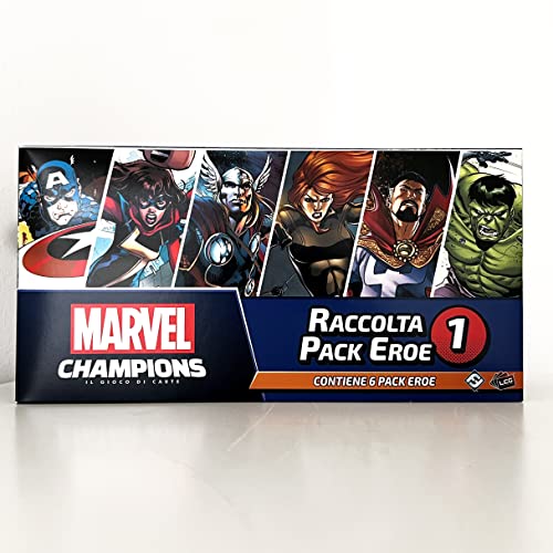 Asmodee - Marvel Champions, Il Gioco Di Carte: Raccolta Pack Eroe, Espansione Gioco Da Tavolo, 1-4 Giocatori, 14+ Anni, Edizione In Italiano