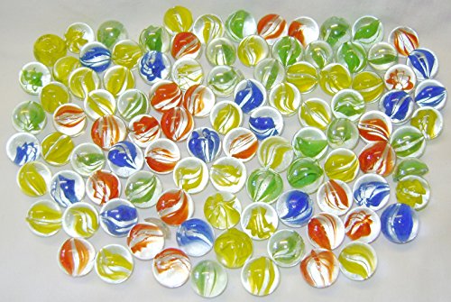 Arsuk 70-80 Pezzi Biglie, Billes De Verre, Perle Vetro, Biglie Piatte Assortite,Biglie Colorate