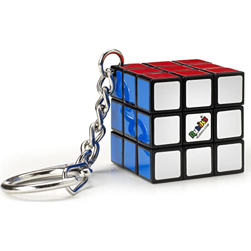 Rubik'S, Spin Master, Il Cubo 3X3 Originale, Edizione In Miniatura. Accessorio Portachiavi Con Cubo 3X3 Funzionante, Per Bambini Dagli 8+, Rompicapo P