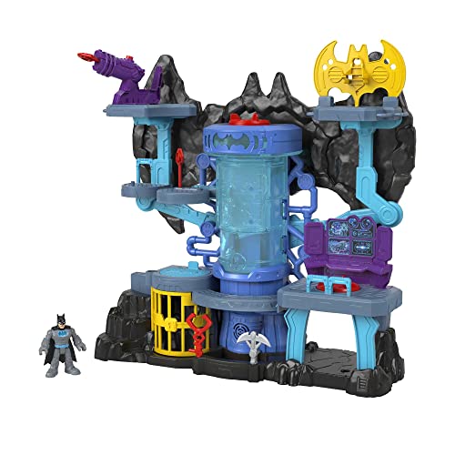 Imaginext - Dc Super Friends Batcaverna Bat-Tech, Playset Di Batman Con Luci E Suoni, Giocattolo Per Bambini 3+ Anni, Hgn70