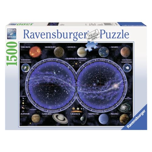 Ravensburger - Puzzle Planisfero Celeste, 1500 Pezzi,Idea Regalo, Per Lei O Lui, Puzzle Adulti