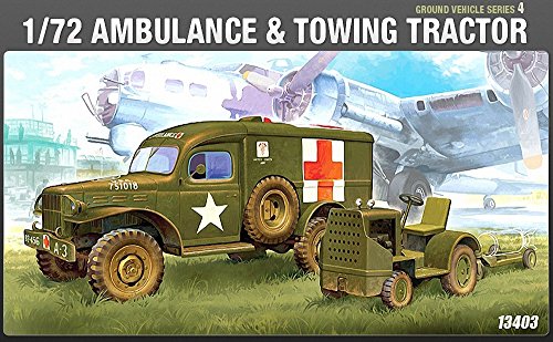 Academy 1:72 - Wwii Us Ambulance & Towing Tractor (Aca13403)