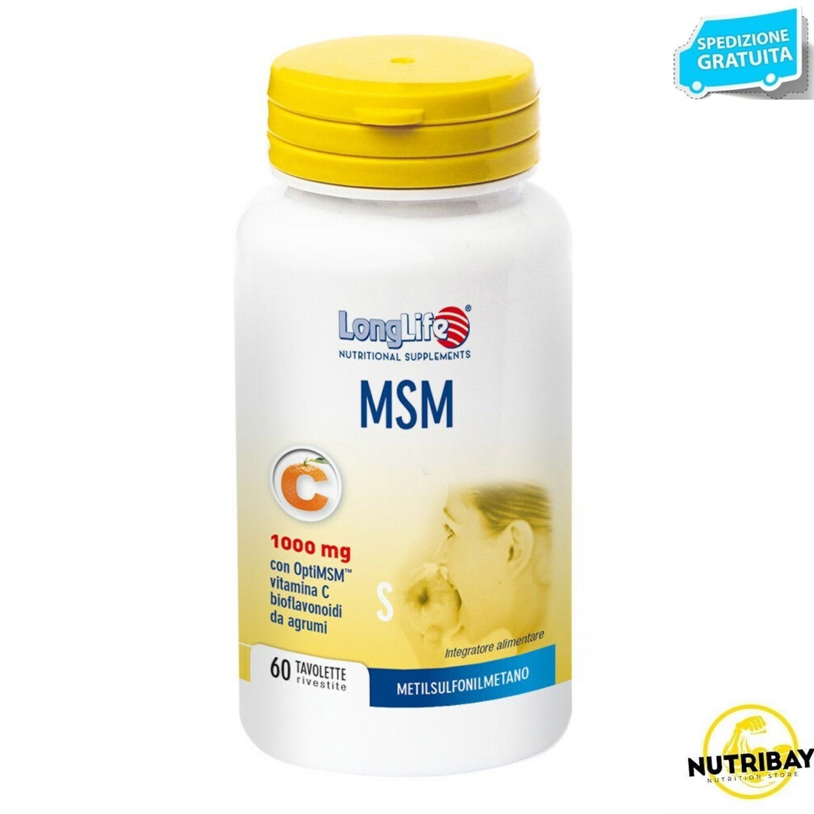 LONG LIFE MSM 60 tav MSM VITAMINA C E BIOFLAVONOIDI
