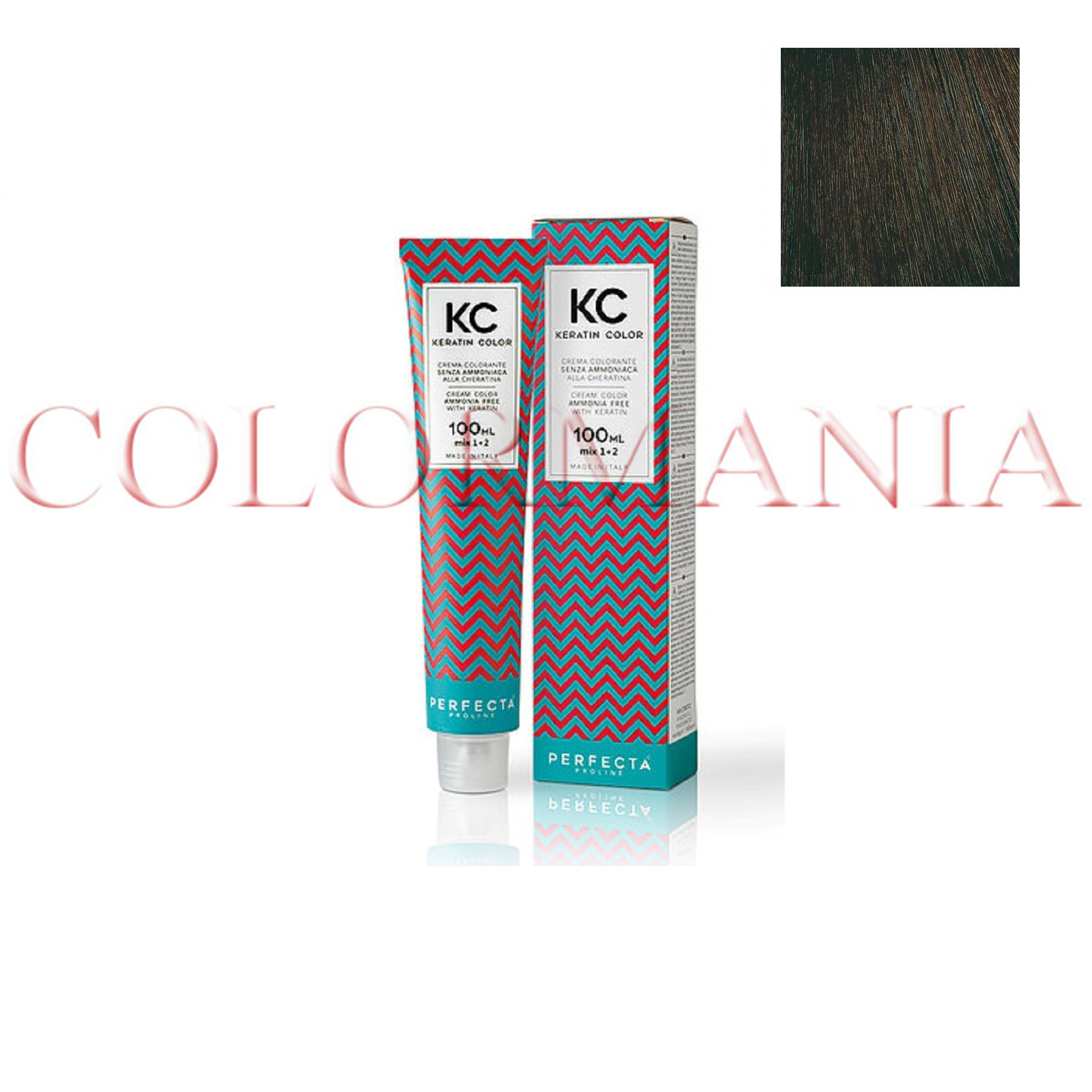 KC KERATIN COLOR PERFECTA TINTURA SENZA AMMONIACA 4.032 CICCOLATO SCURO 100 ML