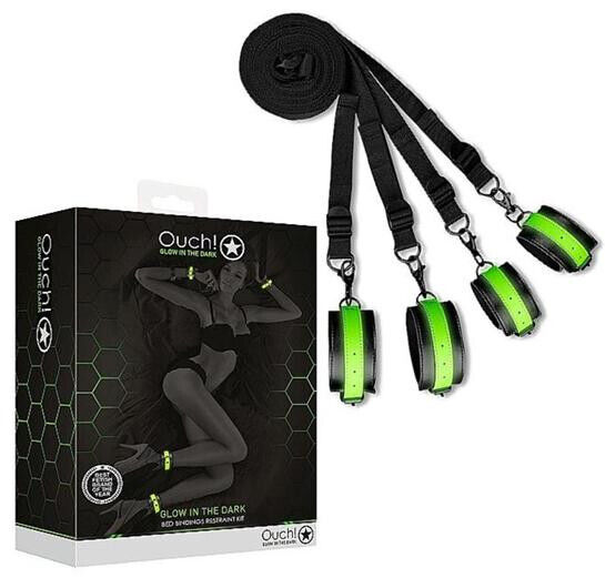 Costrittivo per letto kit manette cavigliere bondage set bed restraint sadomaso