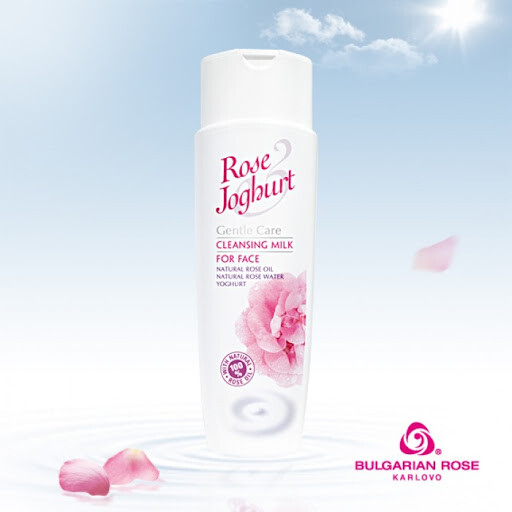 Latte detergente Rose Joghurt, acqua e olio di rosa bulgara e yoghurt,250ml