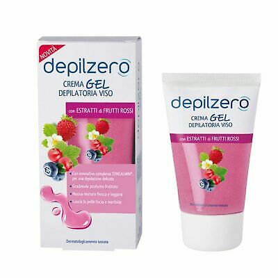 Crema Gel Depilatoria Viso  Con Estratti Di Frutti Rossi 50 Ml
