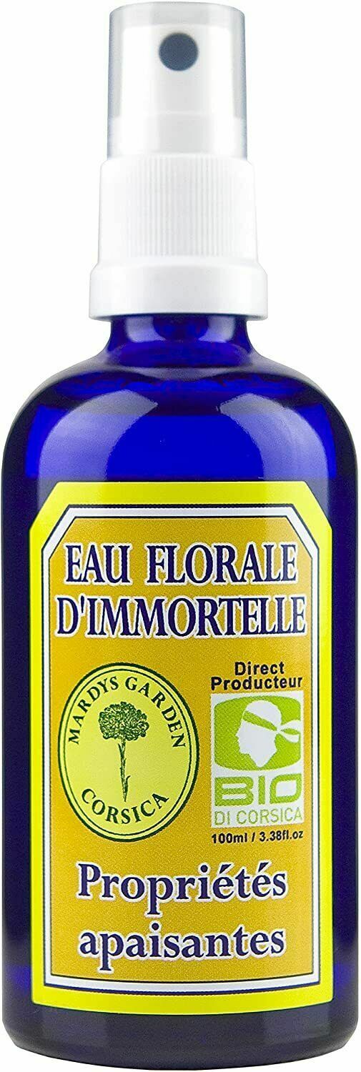 Acqua di FIORI d'Elicriso BIO 100ml. Helichrysum Italicum. Fatto in Corsica.