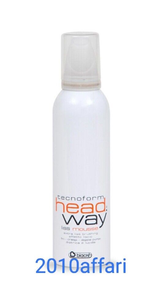 LISS MOUSSE TECNOFORM HEAD WAY BIACRE' 200 ML EFFETTO LISCIO DISTRICA E LUCIDA