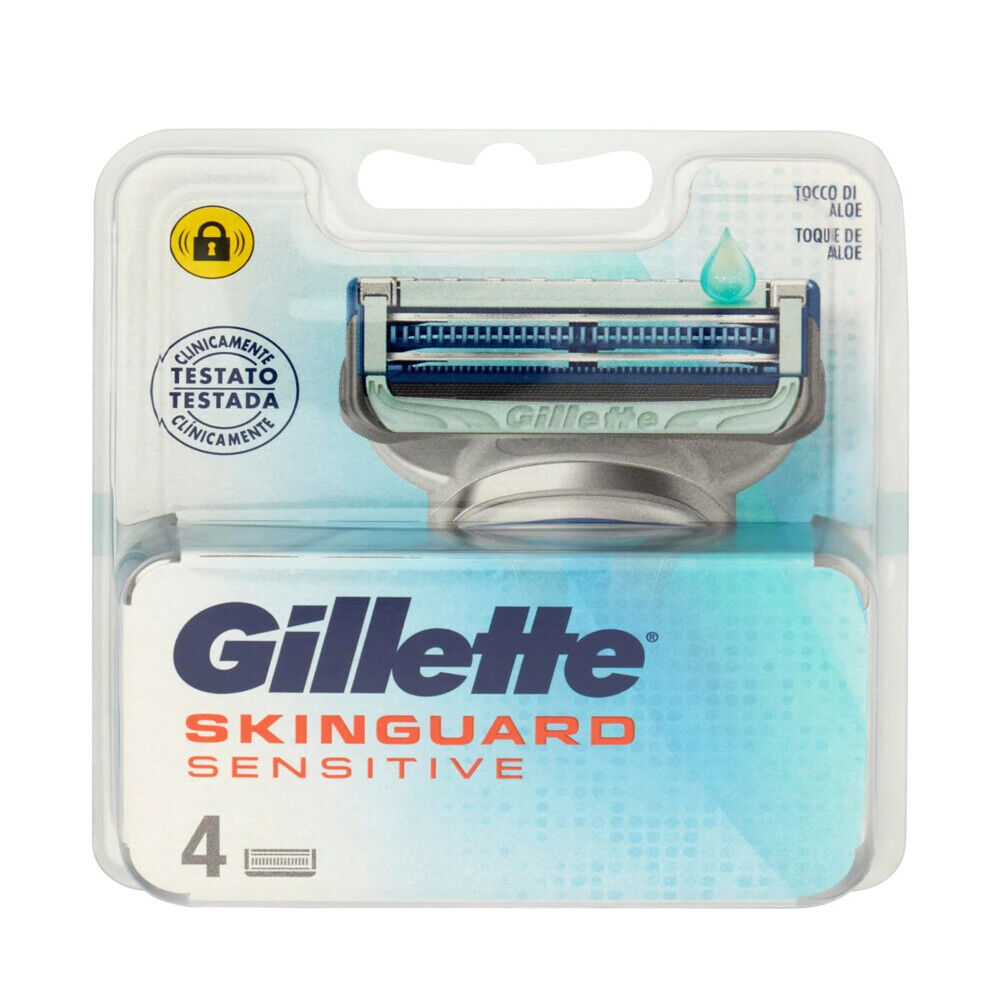 Gillette Skinguard Sensitive Lamette Di Ricambio 4Pz