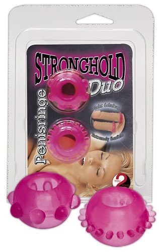 DUE ANELLI FALLICI PER PENE UOMO CON RILIEVI STIMOLANTI SEX TOYS IMPERMEABILE