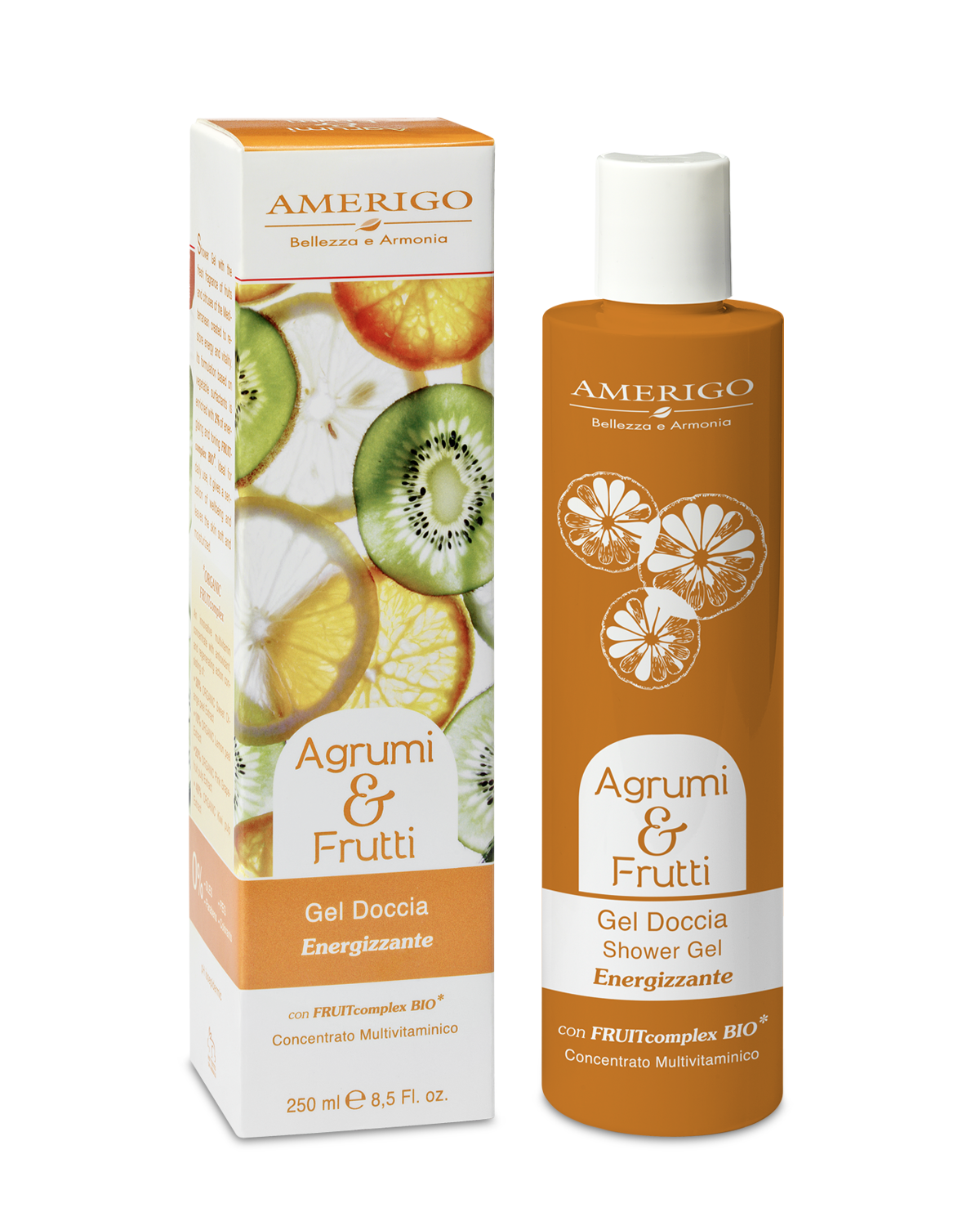 Amerigo Gel Doccia Energizzante Agrumi & Frutti Multivitaminico 250ml